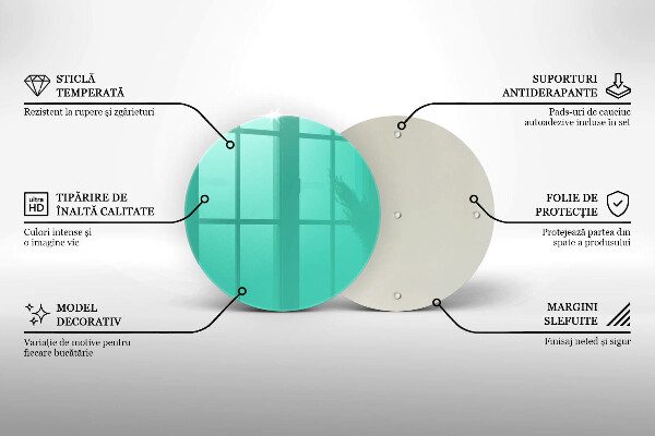 Planche à découper en verre Couleur verte