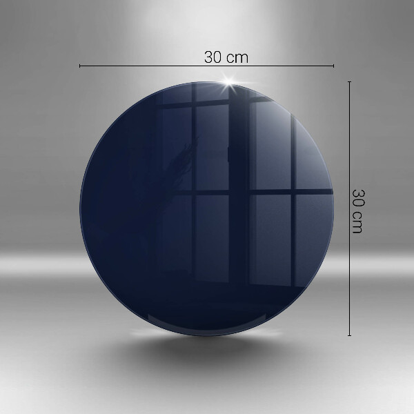 Planche à découper en verre bleu marine