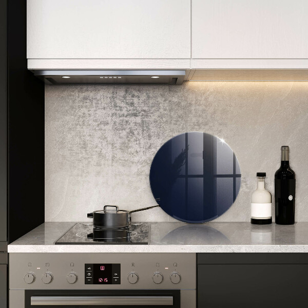 Planche à découper en verre bleu marine