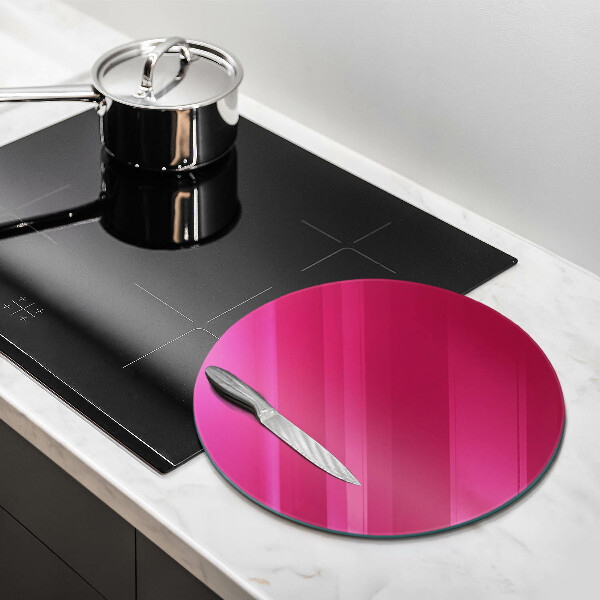 Planche à découper en verre Couleur rose