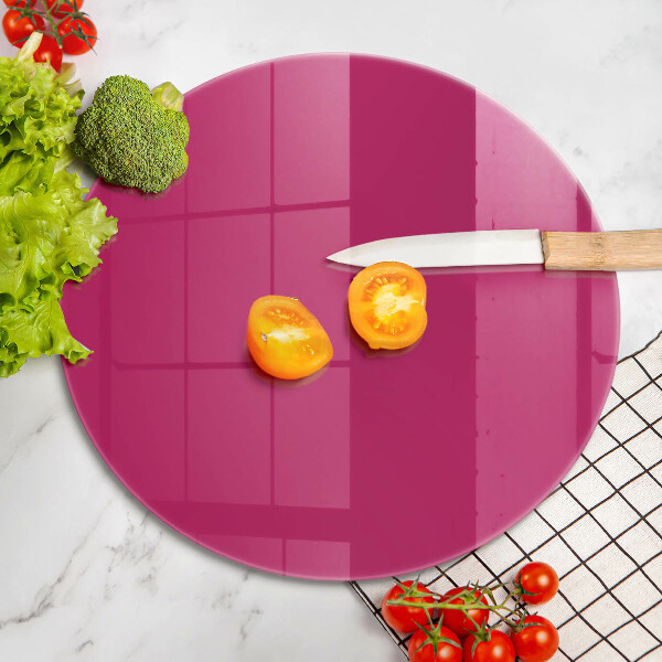 Planche à découper en verre Couleur rose