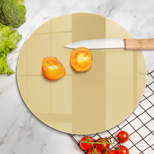 Planche à découper en verre Jaune