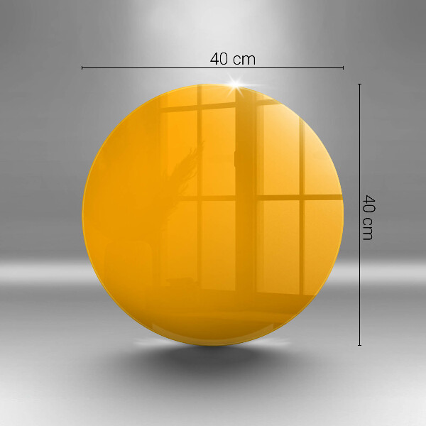 Planche à découper en verre Couleur jaune foncé