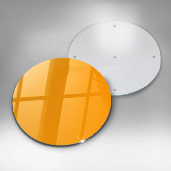 Planche à découper en verre Couleur jaune foncé