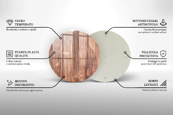 Protection plaque induction Bois naturel