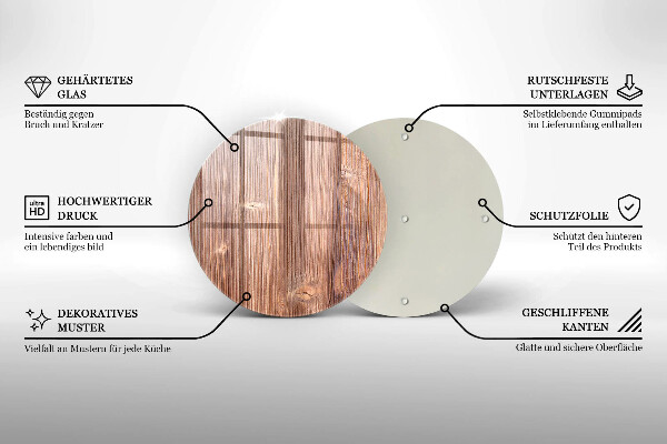 Protection plaque induction Bois naturel