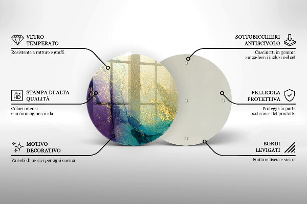 Protection plaque induction Fond avec de l'or