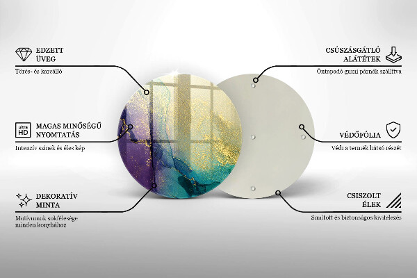 Protection plaque induction Fond avec de l'or