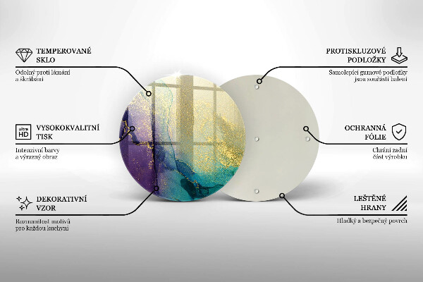 Protection plaque induction Fond avec de l'or