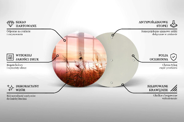 Protection plaque induction Paysage de champs d'herbe