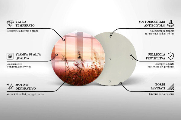 Protection plaque induction Paysage de champs d'herbe