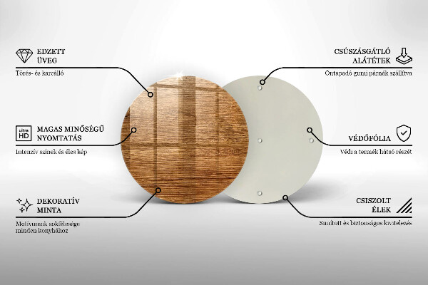 Protection plaque induction Texture de planche de bois