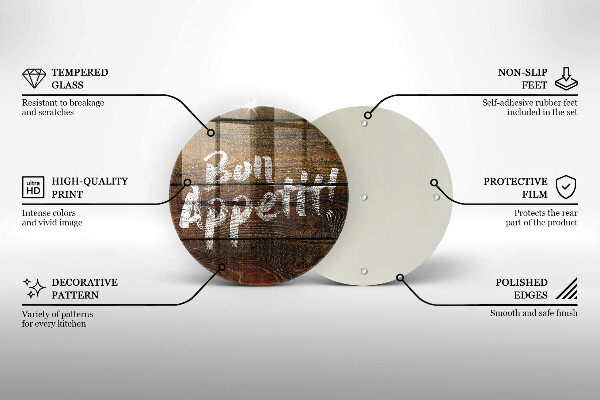 Protection plaque induction Panneaux d'inscription Bon appetit