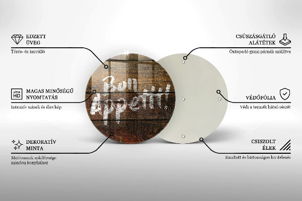 Protection plaque induction Panneaux d'inscription Bon appetit