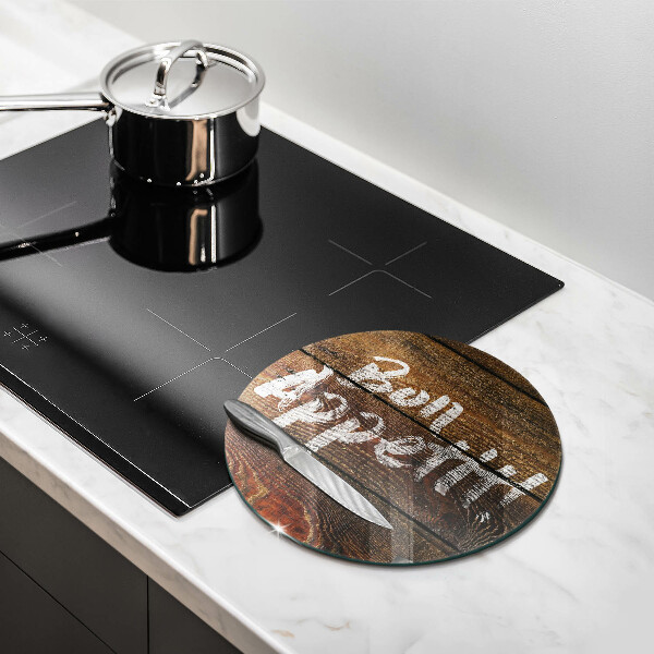 Protection plaque induction Panneaux d'inscription Bon appetit