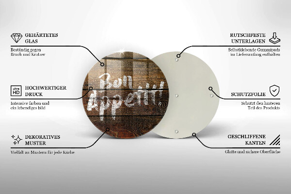 Protection plaque induction Panneaux d'inscription Bon appetit