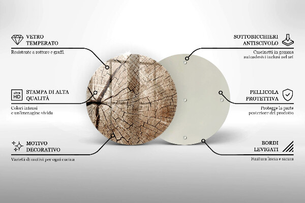 Protection plaque induction Coupe transversale d'un arbre