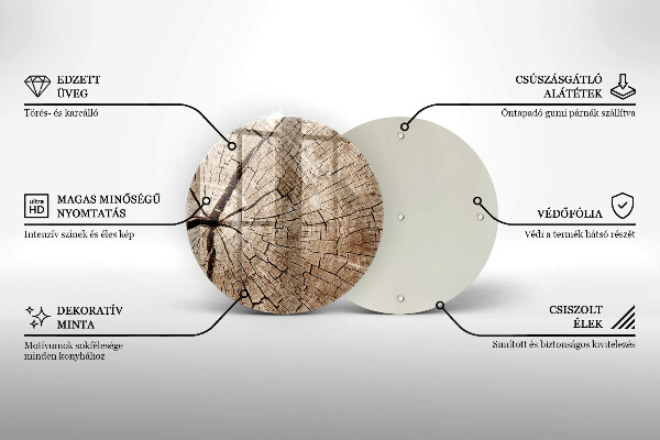 Protection plaque induction Coupe transversale d'un arbre