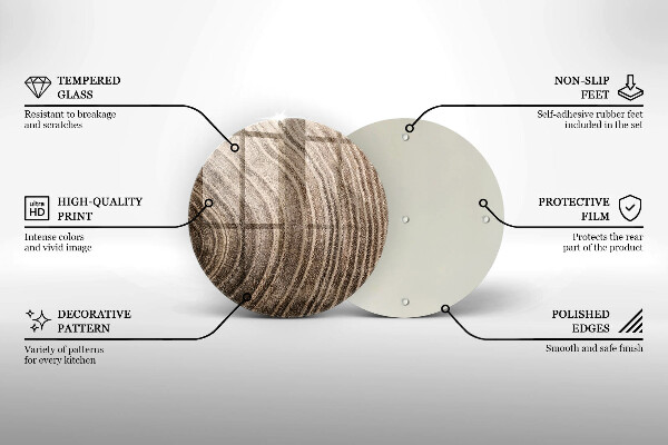 Protection plaque induction Anneaux en bois