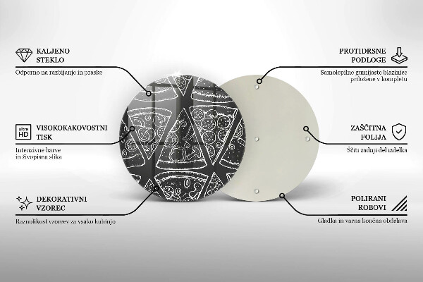 Protection plaque induction Illustration de pizza