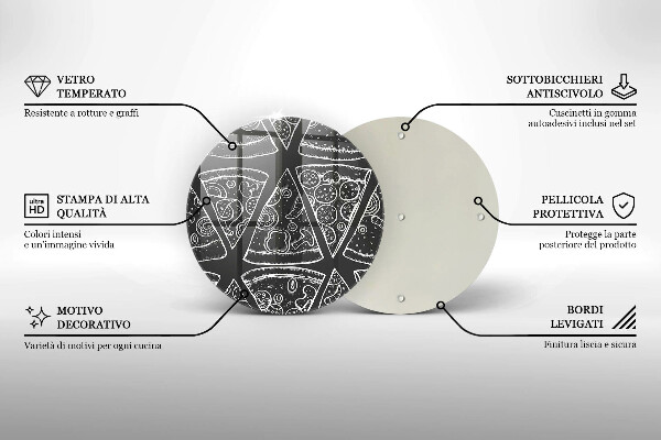 Protection plaque induction Illustration de pizza