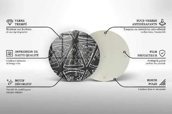 Protection plaque induction Illustration de pizza