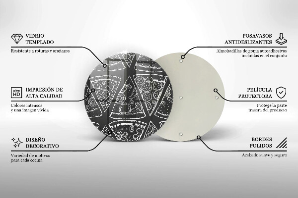 Protection plaque induction Illustration de pizza