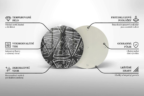 Protection plaque induction Illustration de pizza