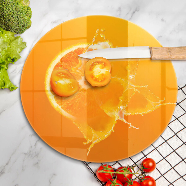 Protection plaque induction Fruit orange juteux