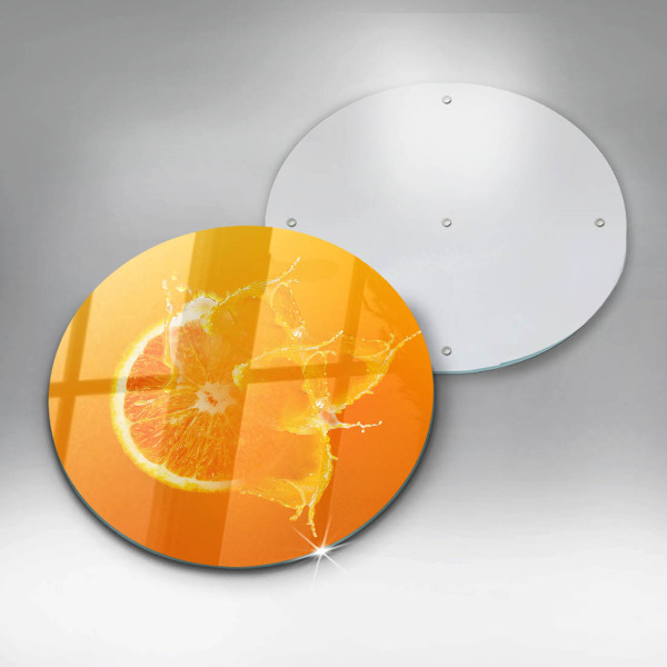 Protection plaque induction Fruit orange juteux