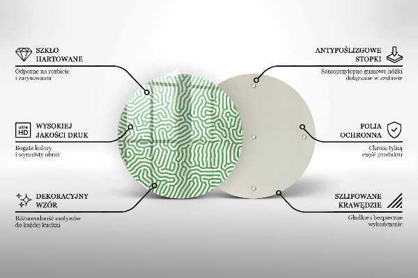 Protection plaque induction Lignes abstraites