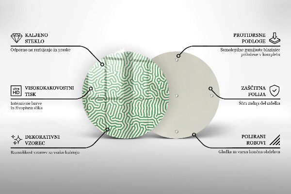 Protection plaque induction Lignes abstraites