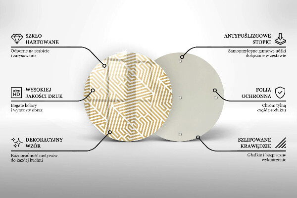 Protection plaque induction Lignes géométriques