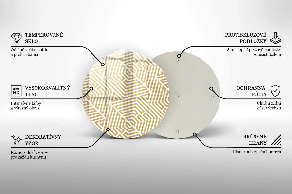 Protection plaque induction Lignes géométriques