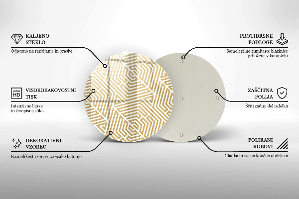Protection plaque induction Lignes géométriques