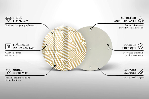 Protection plaque induction Lignes géométriques