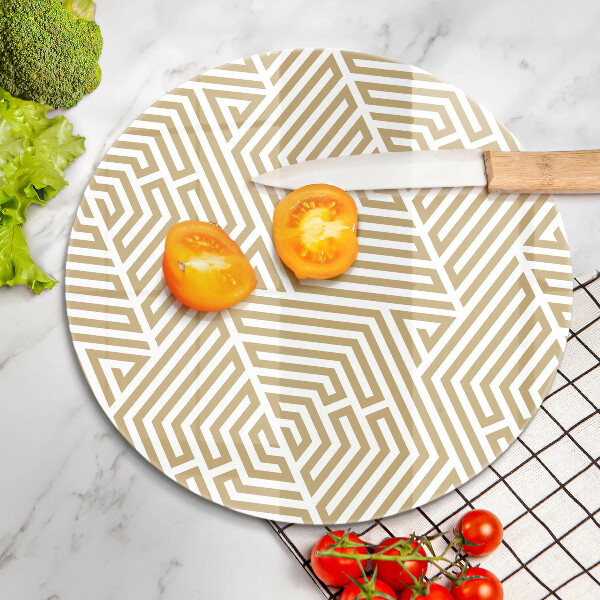 Protection plaque induction Lignes géométriques