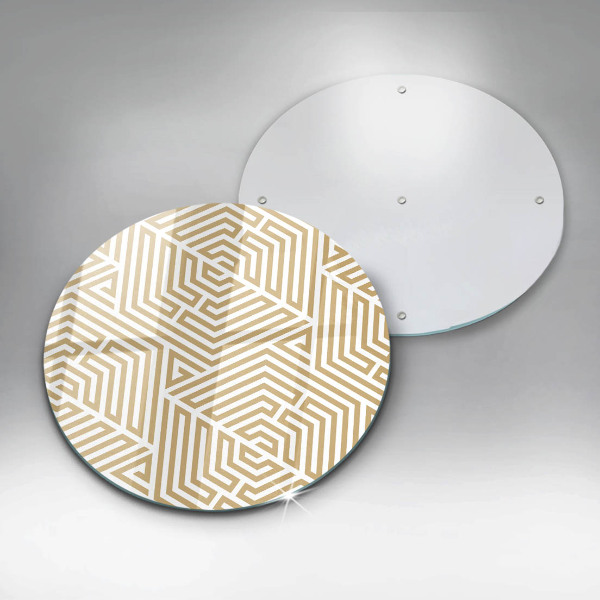 Protection plaque induction Lignes géométriques