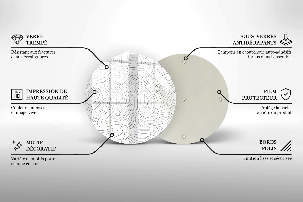 Protection plaque induction Formes abstraites
