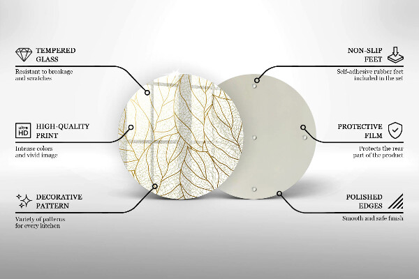 Protection plaque induction Modèle de feuilles de dessin au trait
