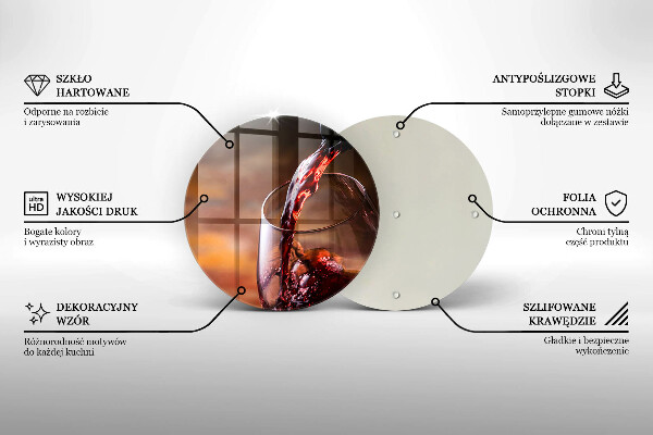 Protection plaque induction Du vin rouge et un verre