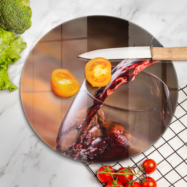 Protection plaque induction Du vin rouge et un verre