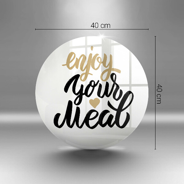 Protection plaque induction Inscription Enjoy your meal