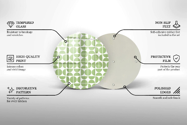 Protection plaque induction Modèle de formes bohèmes