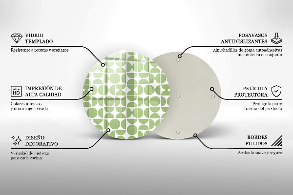 Protection plaque induction Modèle de formes bohèmes