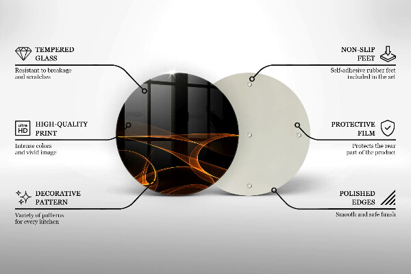Protection plaque induction Lignes abstraites