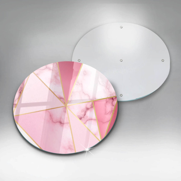 Protection plaque induction Marbre géométrique