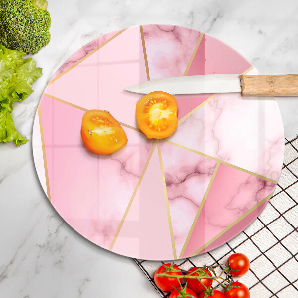 Protection plaque induction Marbre géométrique