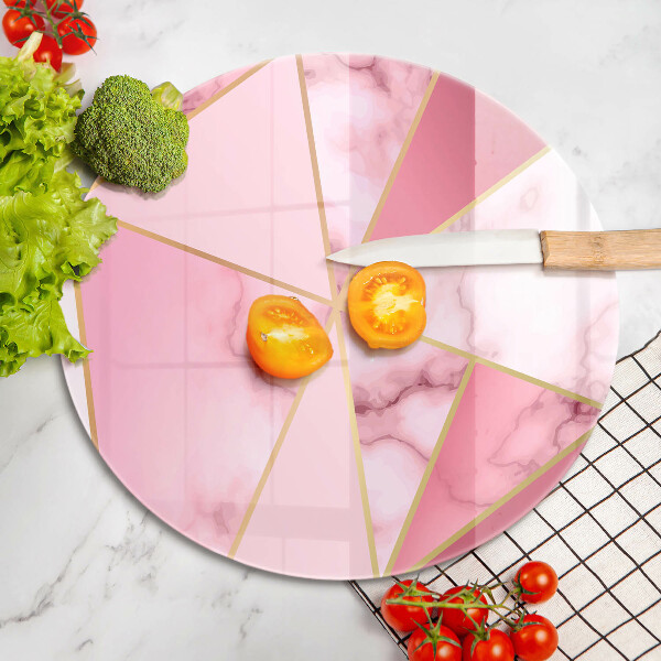 Protection plaque induction Marbre géométrique