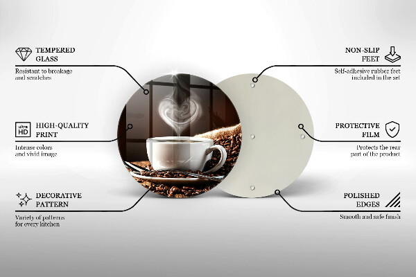 Protection plaque induction Un café et une tasse